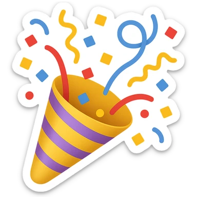 party popper emoji sticker