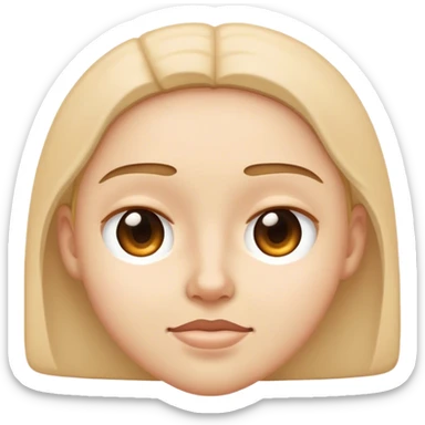 Squinty eyes sticker