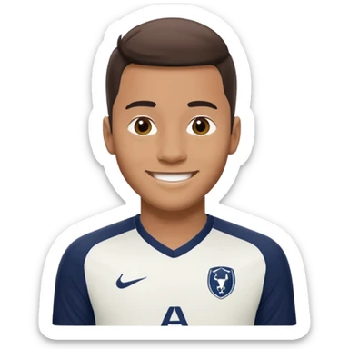 man in Tottenham hotspurs kit sticker