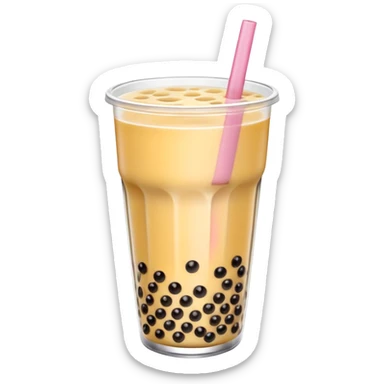 Bubble tea sticker