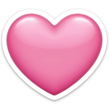 Pink beautiful shining heart  sticker