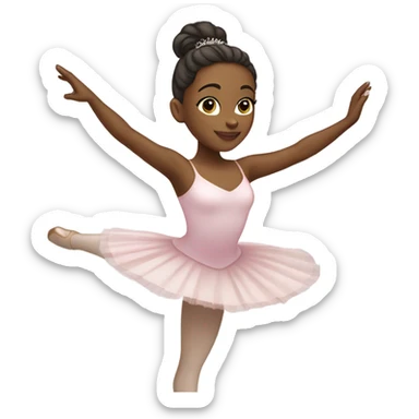 African-American ballerina ￼ sticker