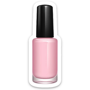 light pink nail polish bottle sticker