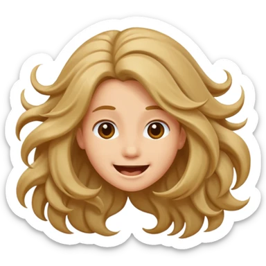 flicking hair emoji  sticker