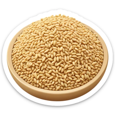 sesame seeds sprinkled on top of food sticker