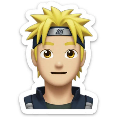 Naruto rigole sticker