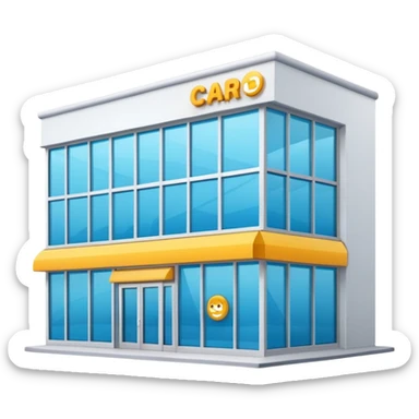 Card Market shop building sticker