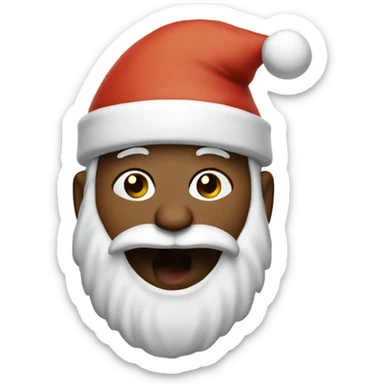 Indian Santa singing Christmas songs  sticker