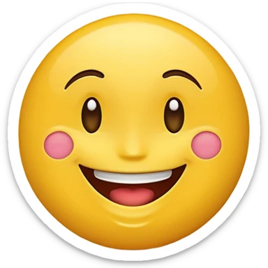 An 😂 with ❤️ in one emoji sticker