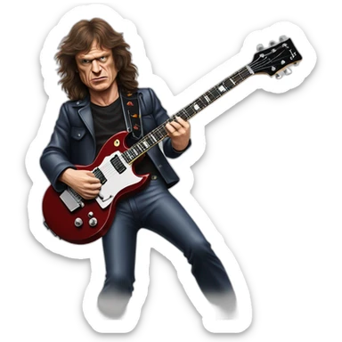 Acdc-angus-young-gibson-sg sticker