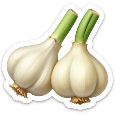 two garlic 45 degrees no need the green thingy sticker