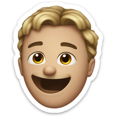 Flirting face  sticker