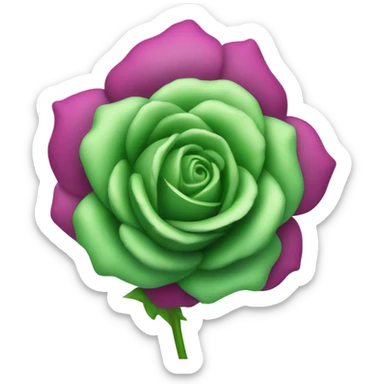 green rose sticker
