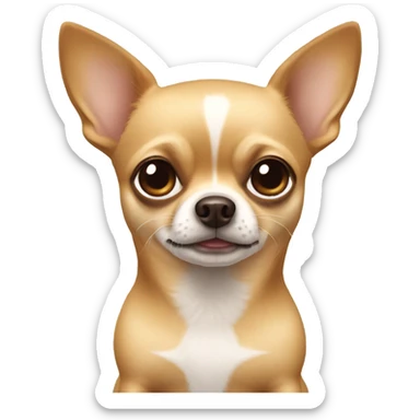 Two chihuahuas one brown one blond sticker