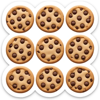 chocolate chip cookie sticker