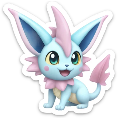 Vaporeon Sylveon Pokémon sticker