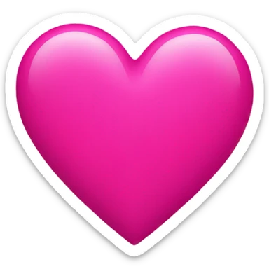 Hot pink heart sticker