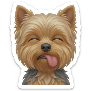 Me choking a yorkie sticker