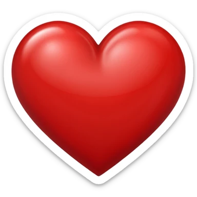 Une cœur qui forme un demi cœur sticker