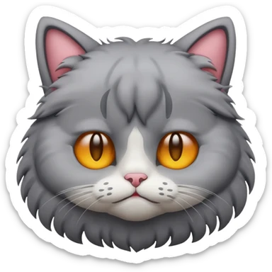 lonely cat emoji sticker