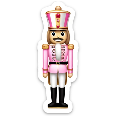 Light pink nutcracker sticker
