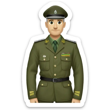 bundeswehr feldbluse von leo köhler gmbh in oliv langarm sticker