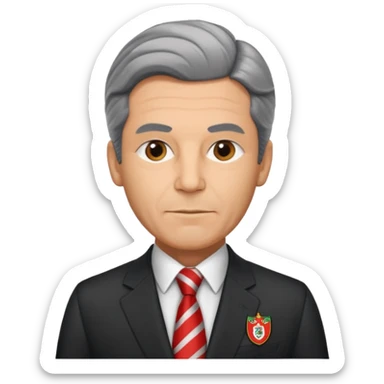 Luís Filipe Vieira, former president of the Portuguese football club Benfica sticker