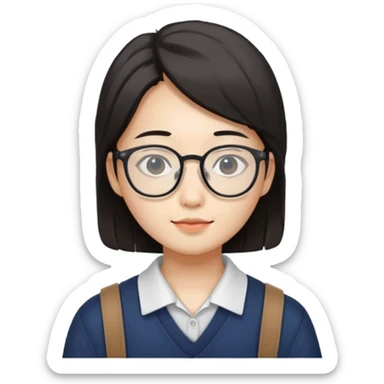 korean student sticker