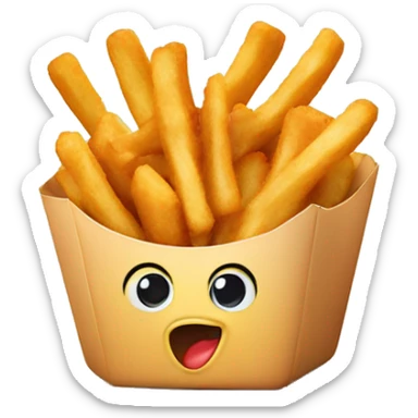 Chicken nuggets and fries sticker