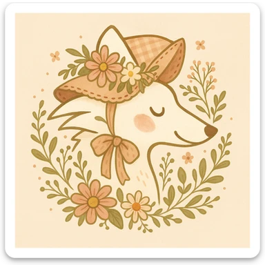 Give the Overwolf logo a cute cottagecore makeover sticker