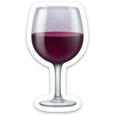 wine glass emoji completely filled with wine all the way to the top sticker