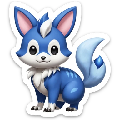 Azurill-Marill-Meowstic-Minccino-Obstagoon-fusion  sticker