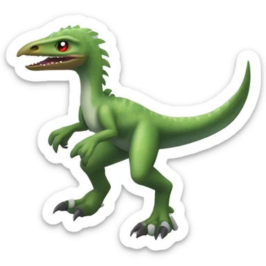 Feathered dinosaur bird velociraptor Sergal Flygon Nargacuga Fakémon full body  sticker