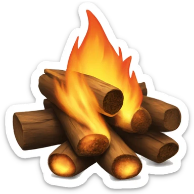 aesthetic bonfire sticker