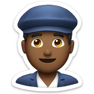 man wearing kippah in discord emoji style sticker