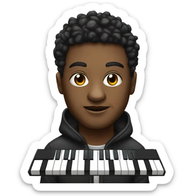 A beatmaker with a 16-pad drum machine sticker