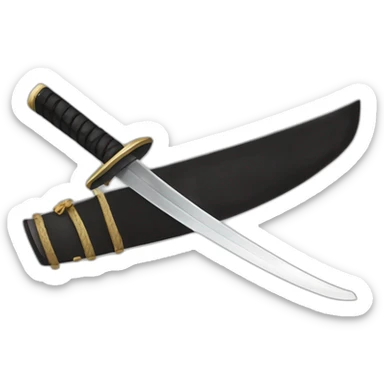 katana de zorro sticker
