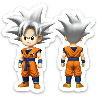 son goku in super sayain 3 sticker