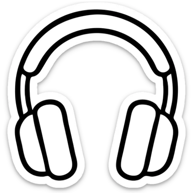 headphones sticker