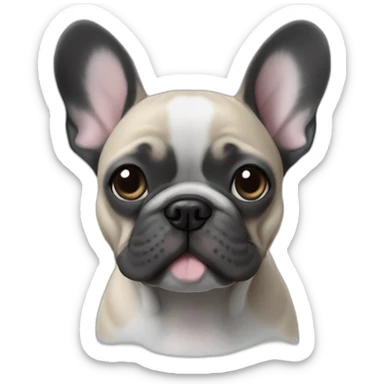 puppy french bulldog blue marle sticker
