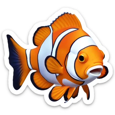 Marlin clownfish sticker