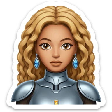 beyoncé renaissance, sci-fi, chrome￼ sticker