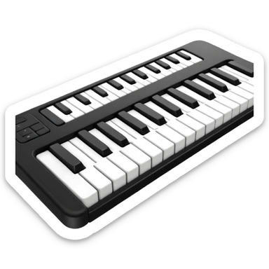 Teclado música básico sticker