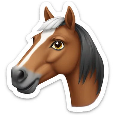 East Indian horse sticker