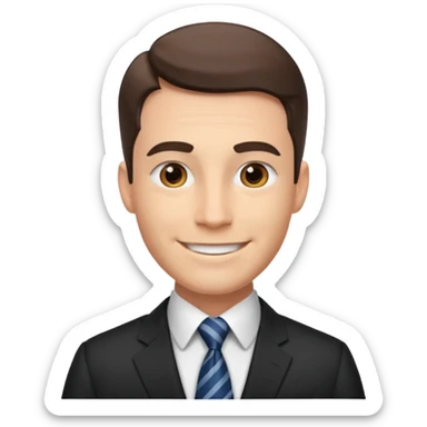 man  lawyer. sticker