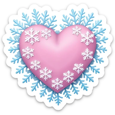 Pink winter vibe emoji sticker
