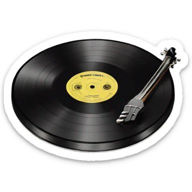 Vinyl record sticker