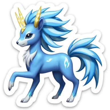 Manectric-Suicune-Meloetta-fusion-hybrid-creature  sticker