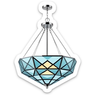 modern chandelier sticker
