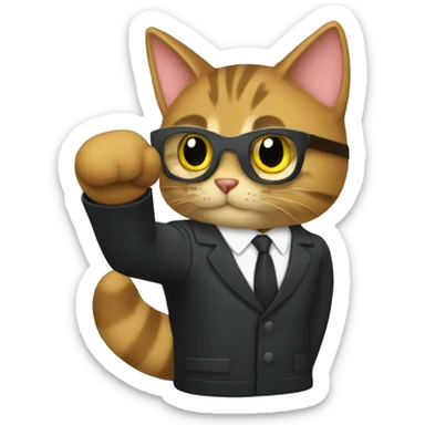 SpyCat Special Agent mitten sticker